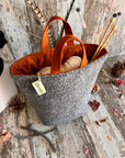 Atenti - The Charlie Hope Basket - Knitting and Crochet Project Bag
