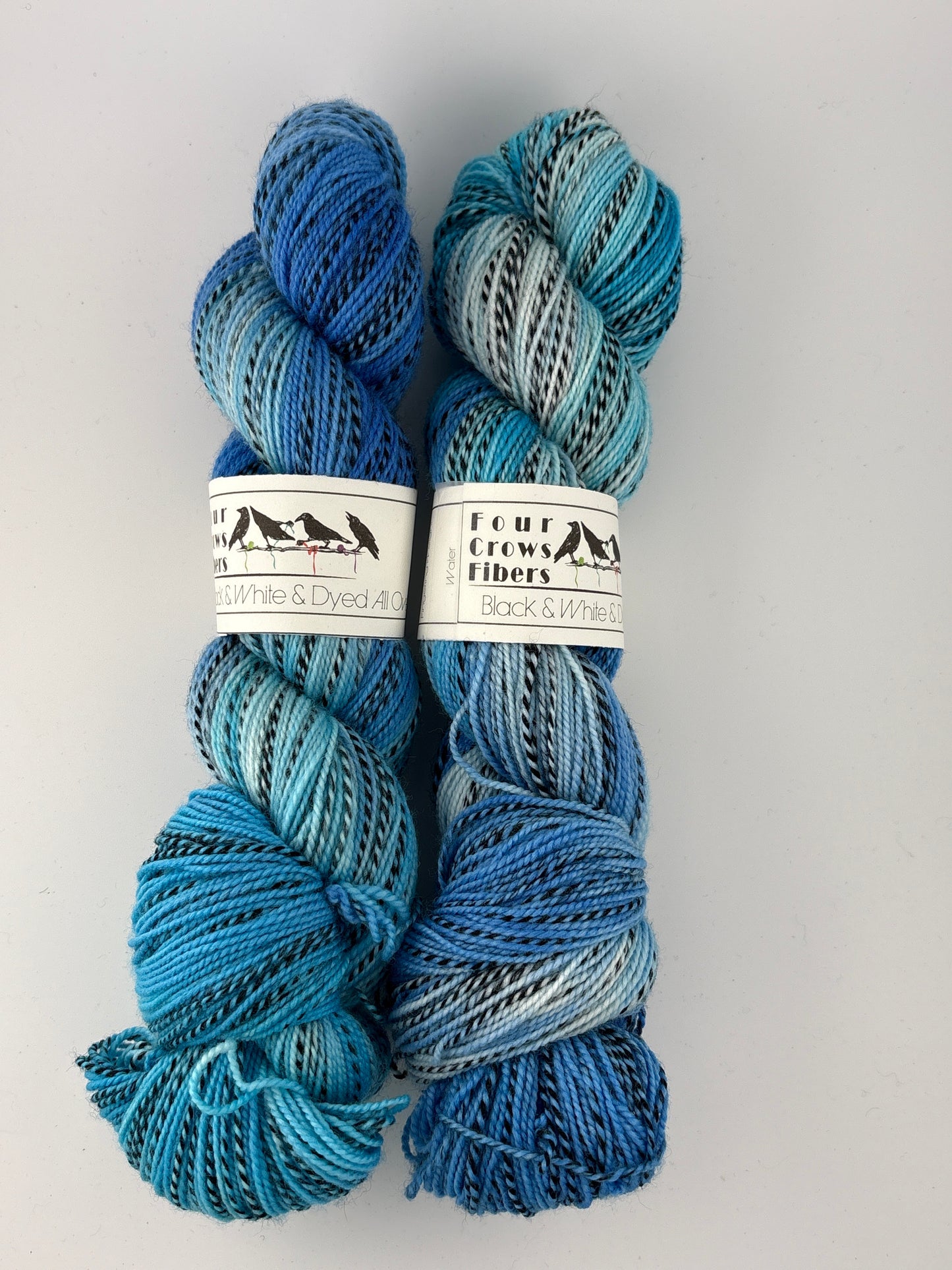Four Crows Fibers- Black & White & Dyed All Over