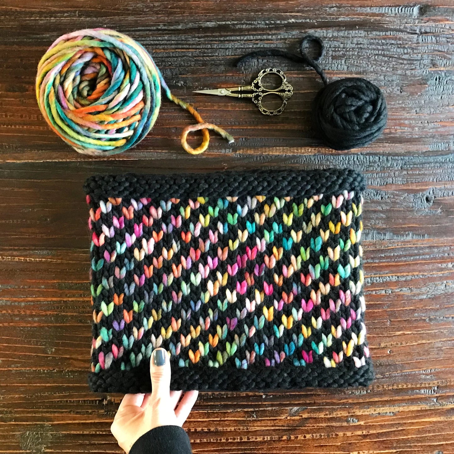 Spiral Up Cowl with Stephanie