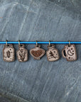 Apothecary Knitting Stitch Markers, Set of 6