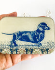 Dachshund notions tin, stitch marker tin
