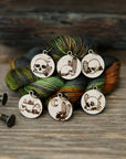 Death Valley Stitch Markers Set - Skulls, Cactus, Flowers