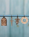 LOTR Tolkien Knitting Stitch Markers Set of 6