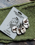Cryptid Mythical Creatures Knitting Stitch Markers, Set of 6