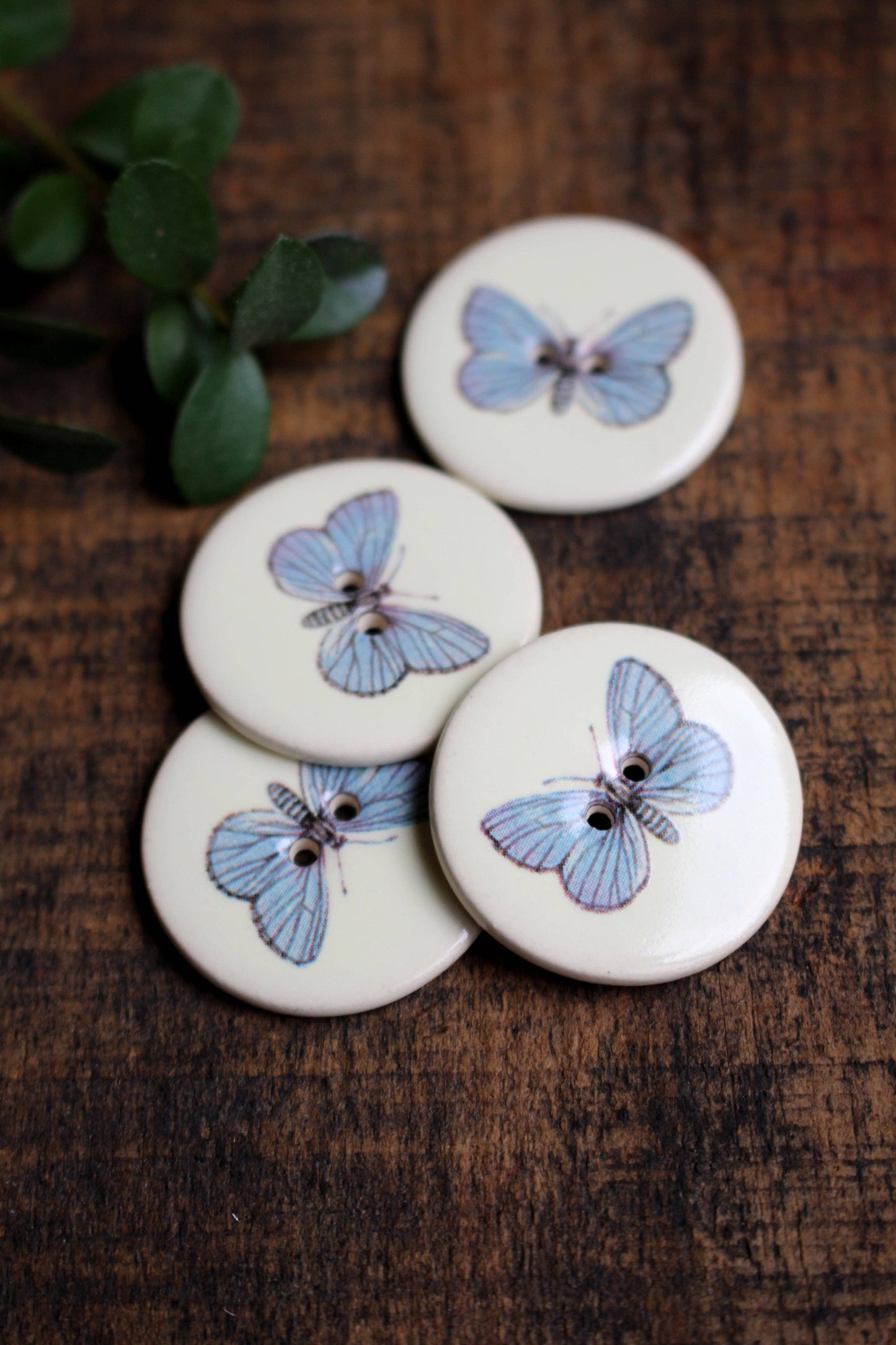 Flying Friends Ceramic Buttons (Set of 10)