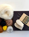 Great Horned and Barn Owls Needle Felting Kit