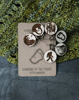 Sasquatch Stitch Markers Maple Set of 6 - Yeti, Bigfoot