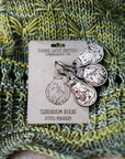 Terrarium Light Bulb Stitch Markers Set of 3 Desert Scenes
