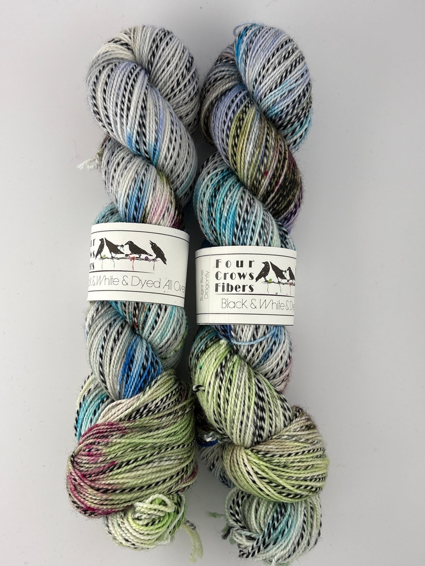 Four Crows Fibers- Black & White & Dyed All Over