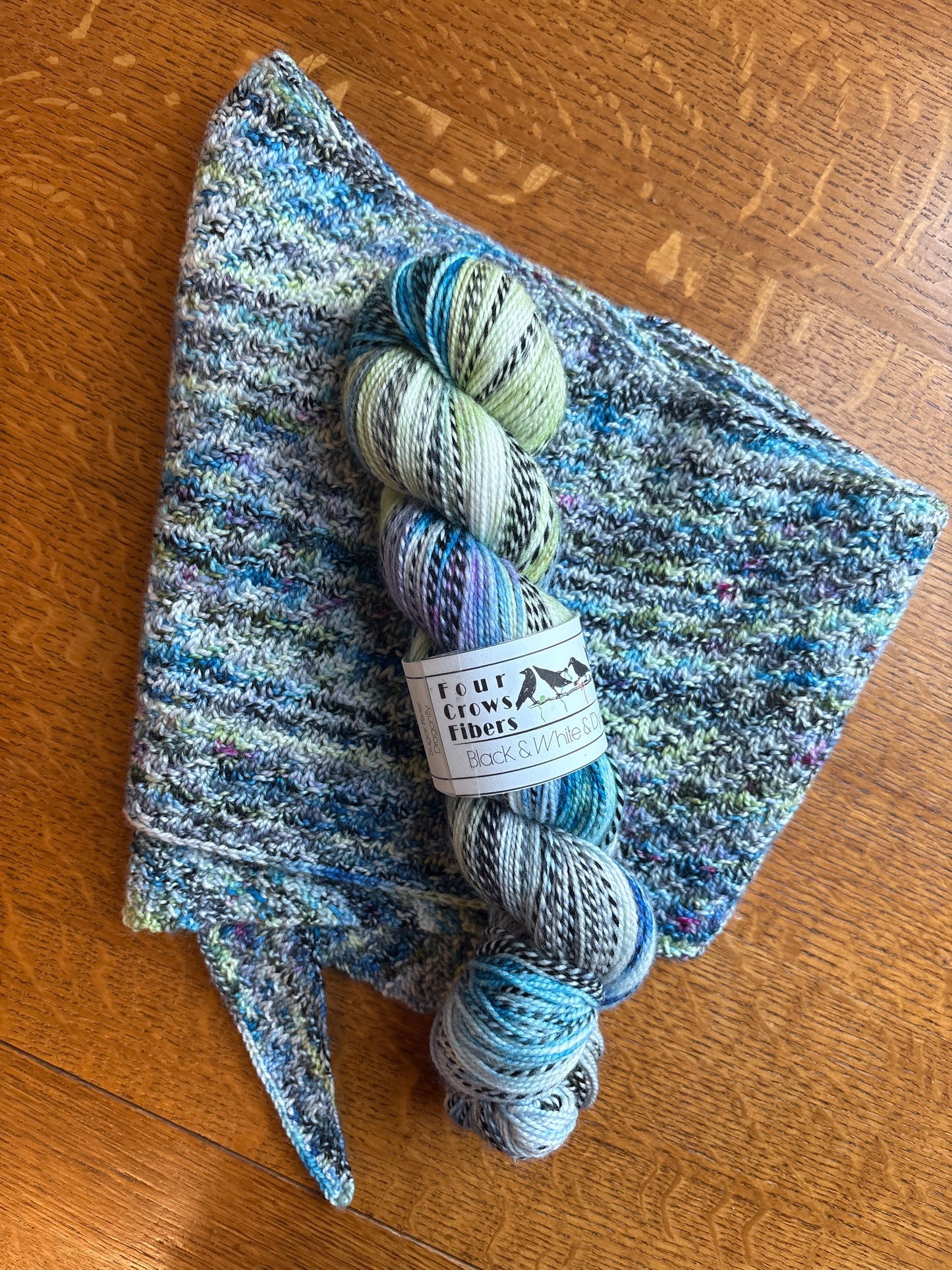Black & White & Dyed All Over by Four Crows Fibers