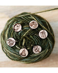 Sunrise Grove Wooden Stitch Markers (Set of 6)