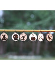 Sunrise Grove Wooden Stitch Markers (Set of 6)