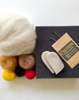 Chicken and Chick Beginner Needle Felting Kit