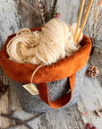 Atenti - The Charlie Hope Basket - Knitting and Crochet Project Bag