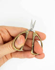 Thread Snips - Bronze Bamboo Tiny Scissors