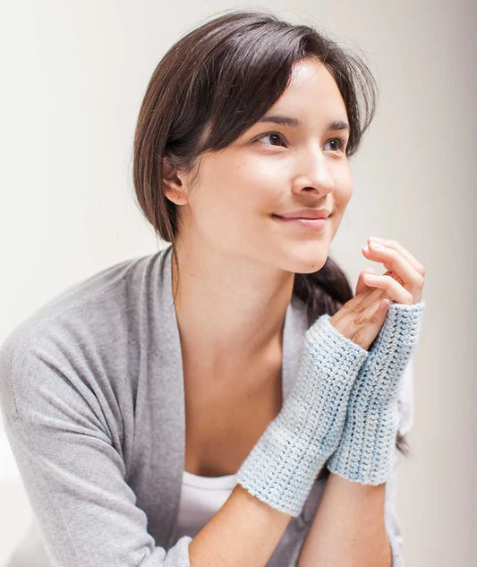 Learn to Crochet Handwarmers with Sarah