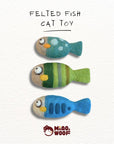 Woolbuddy Handmade Felted Fish Cat Toy