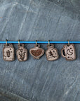 Apothecary Knitting Stitch Markers, Set of 6
