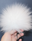 Pure White Detachable Pom Pom