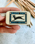 Black cat notions tin