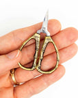 Thread Snips - Bronze Bamboo Tiny Scissors
