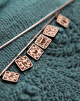 Scandinavian Stitch Markers, Nordic knitting block pattern
