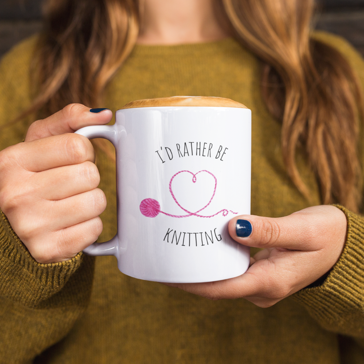 Passive Aggressive Knitter Mug