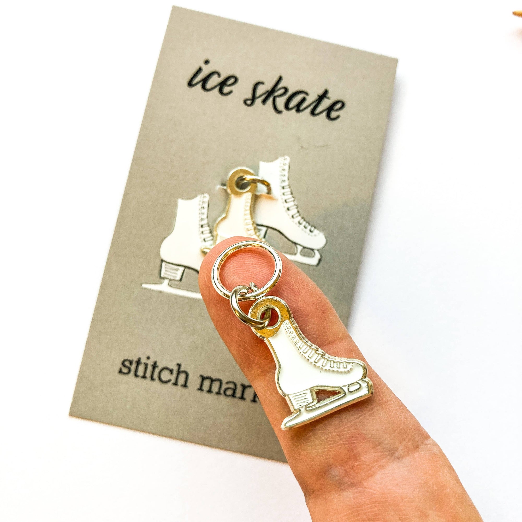 Winter single stitch marker, Custom Firefly Notes, progress