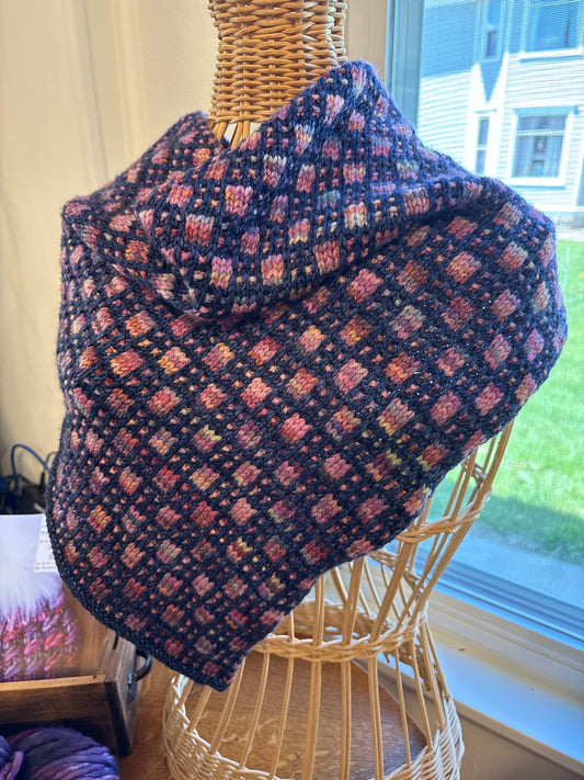 Mosaic Knitting- Murano Squares Bandana With Steph- November 2025