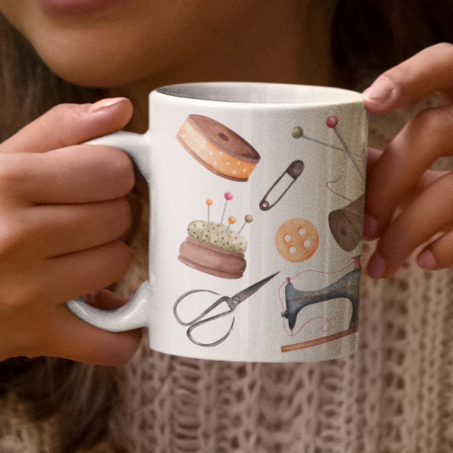 Vintage Haberdashery Mugs