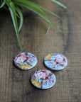 Vintage Florals Ceramic Buttons
