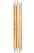 ChiaoGoo 5" Natural Bamboo Double Point Needles