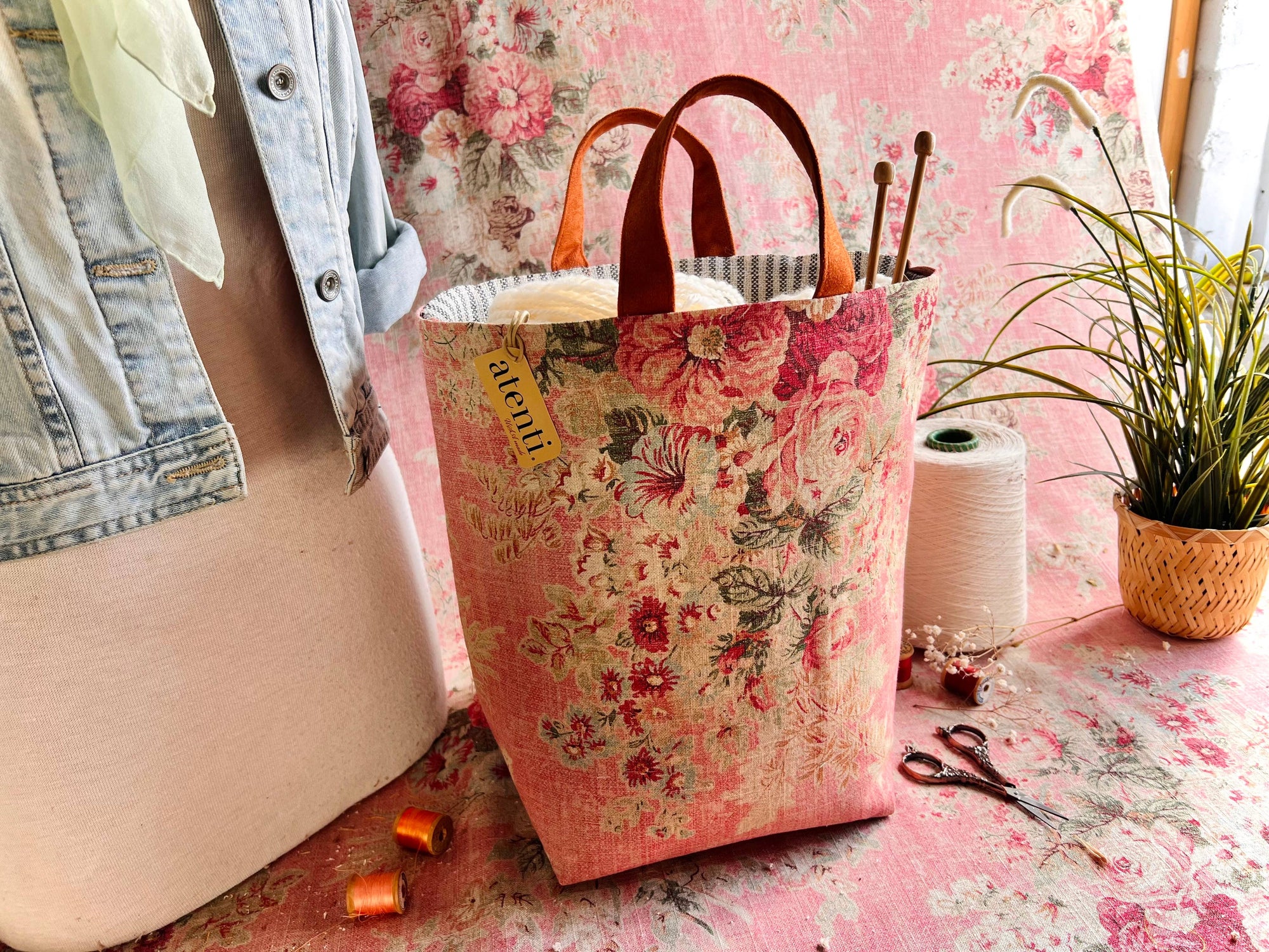 Rosewood Hope Basket, Project Bag