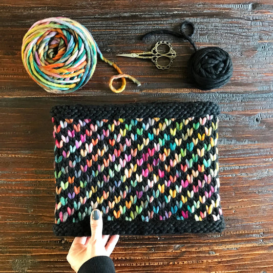 Spiral Up Cowl with Stephanie