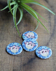 Vintage Florals Ceramic Buttons