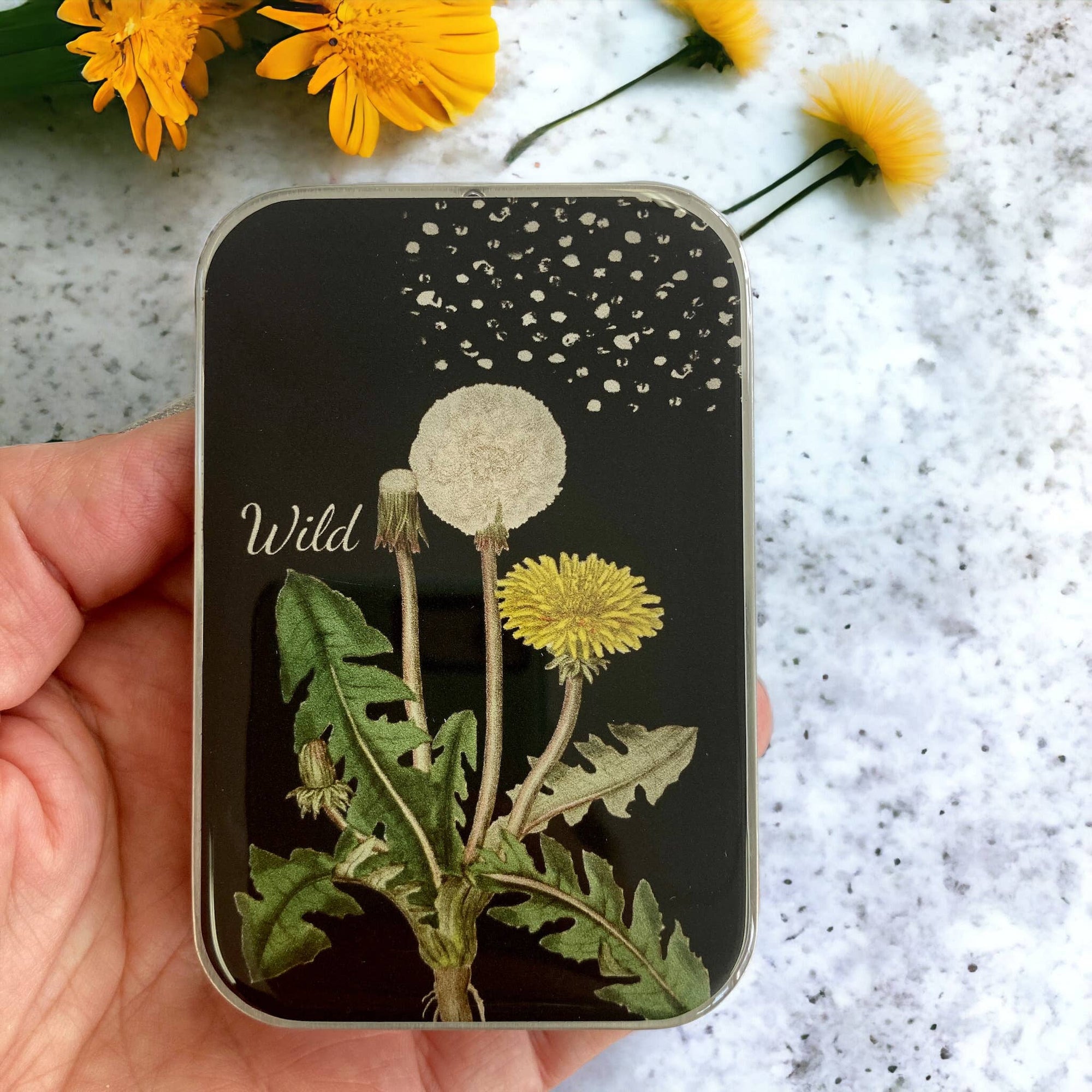 Dandelion Notions Tin