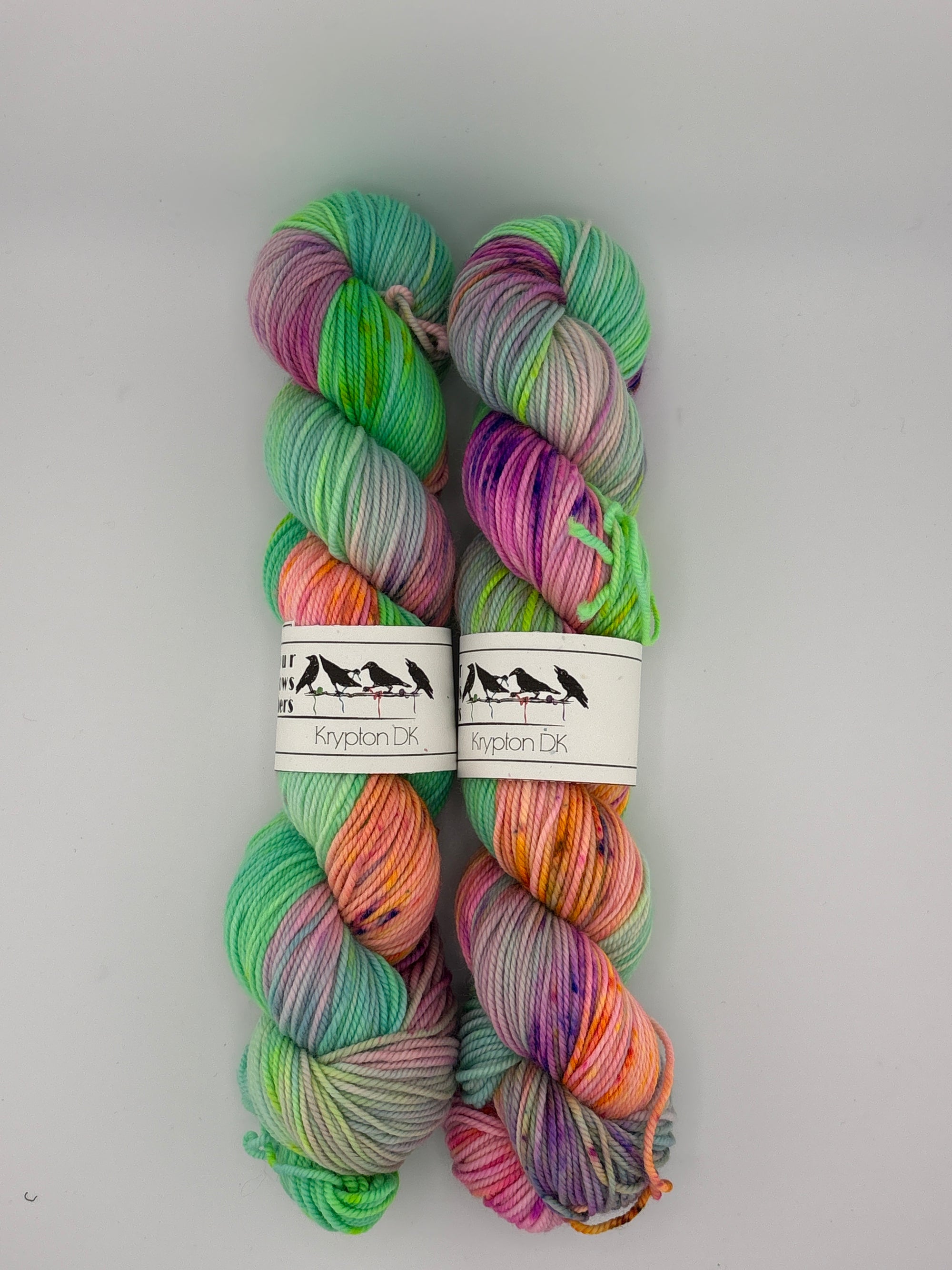 Four Crows Fibers SRY First Anniversary Colorway - Baby's First Birthday!