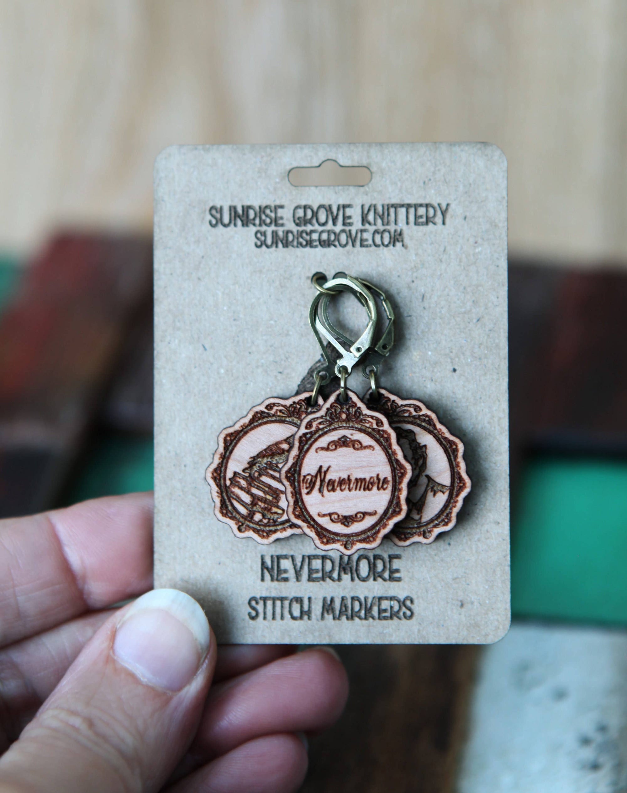 Poe Raven Knitting Keepers &amp; Crochet Stitch Markers