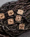 Scandinavian Stitch Markers, Nordic knitting block pattern