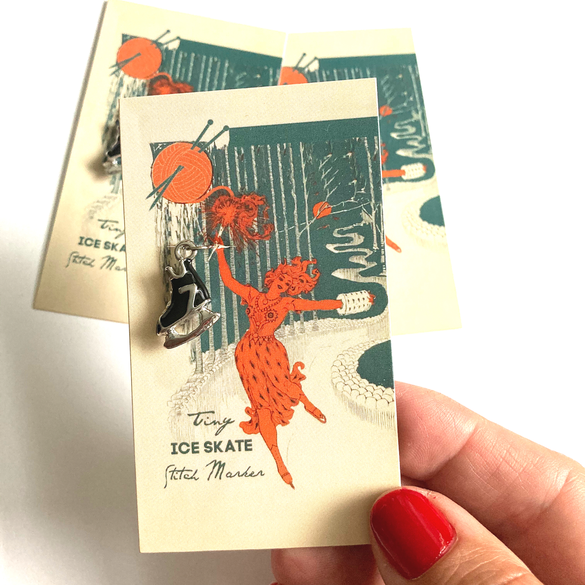 Ice Skate Stitch Marker