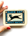 Black cat notions tin
