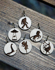 Cryptid Mythical Creatures Knitting Stitch Markers, Set of 6