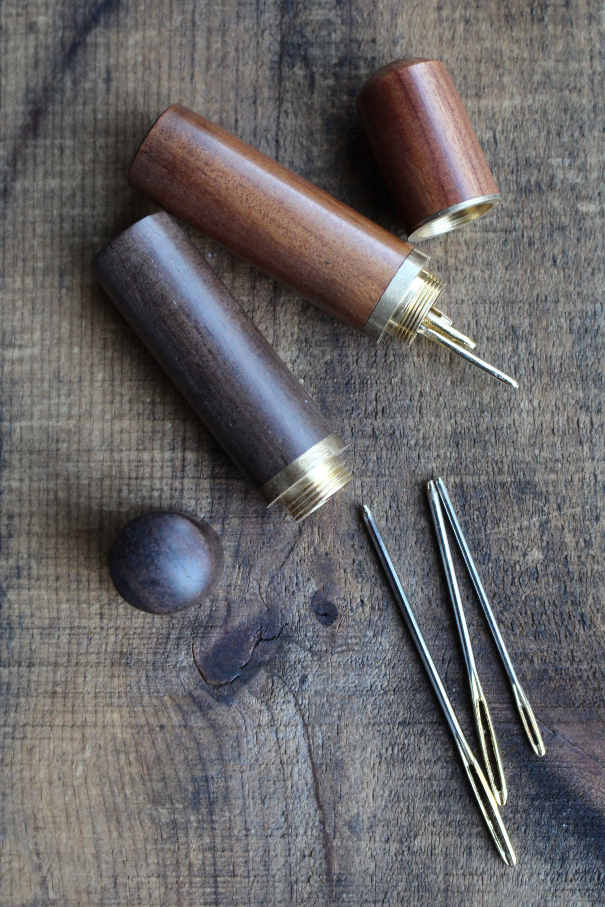 Wooden Needle Case