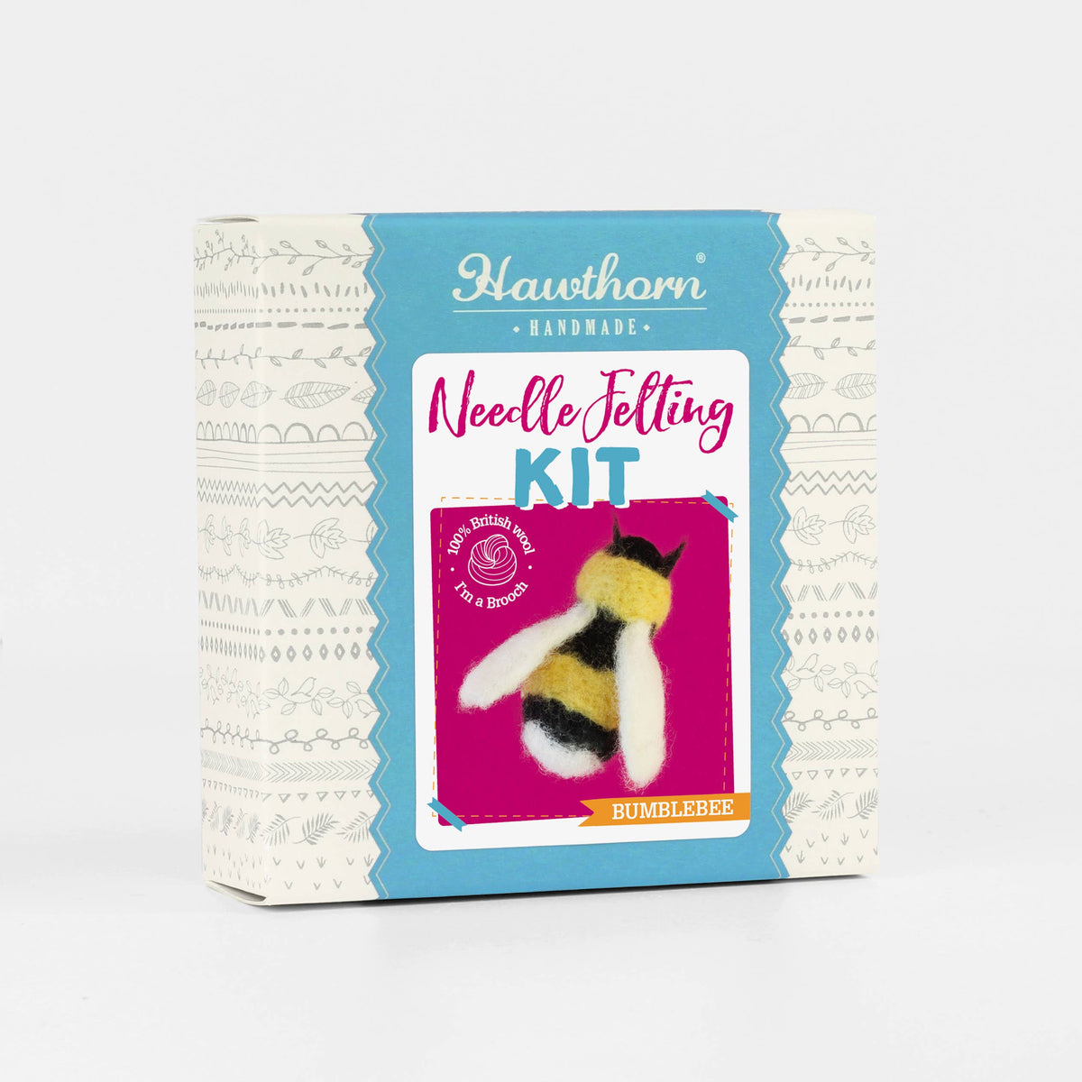 Hawthorn Handmade Brooch Needle Felting Kit | Beginner Craft Kit