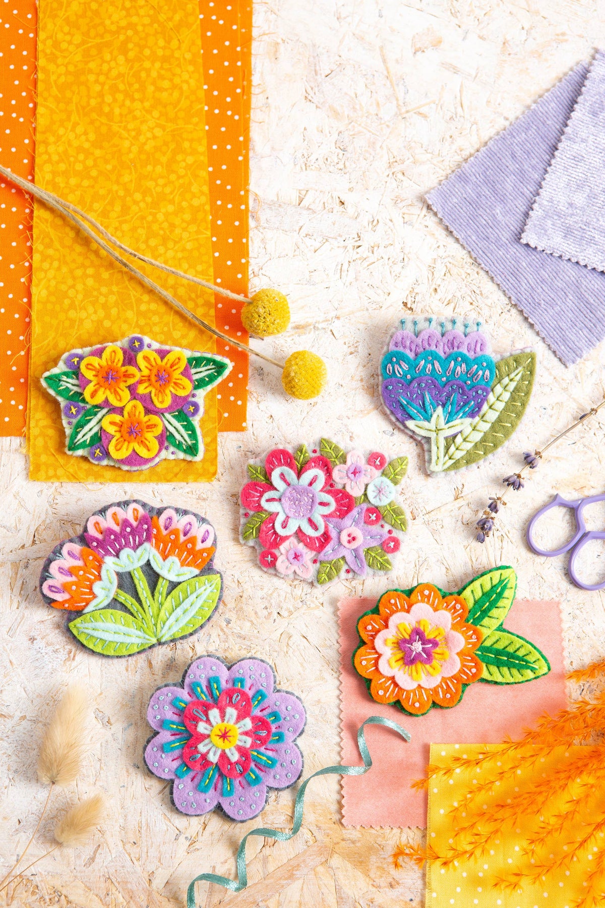Hawthorn Handmade Felt Craft Brooch Kit | Beginner Craft Kit