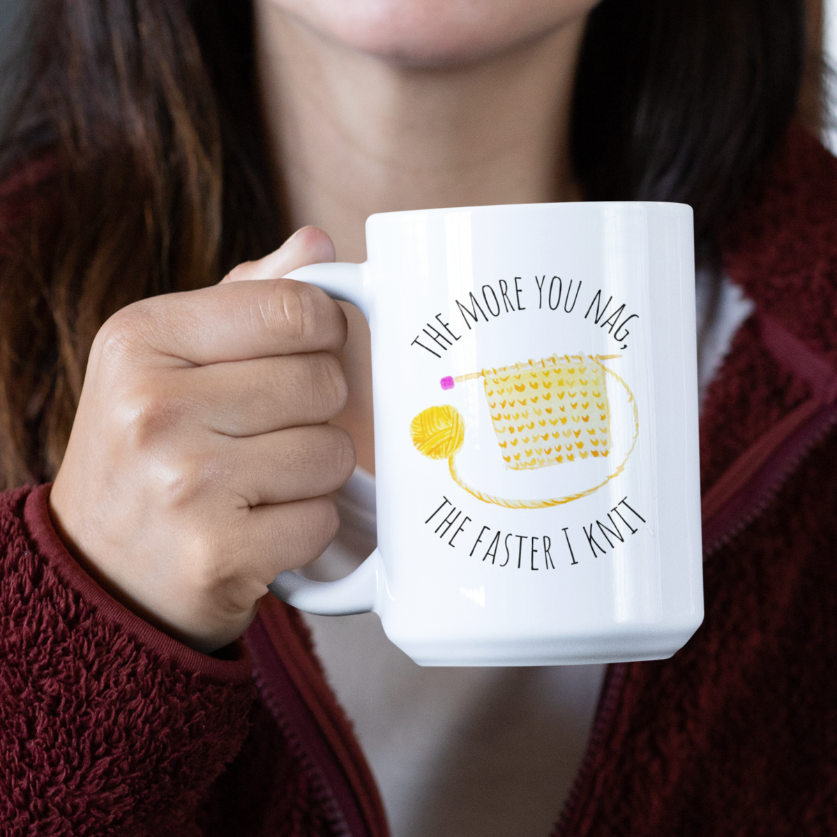 Passive Aggressive Knitter Mug