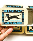 Black cat notions tin