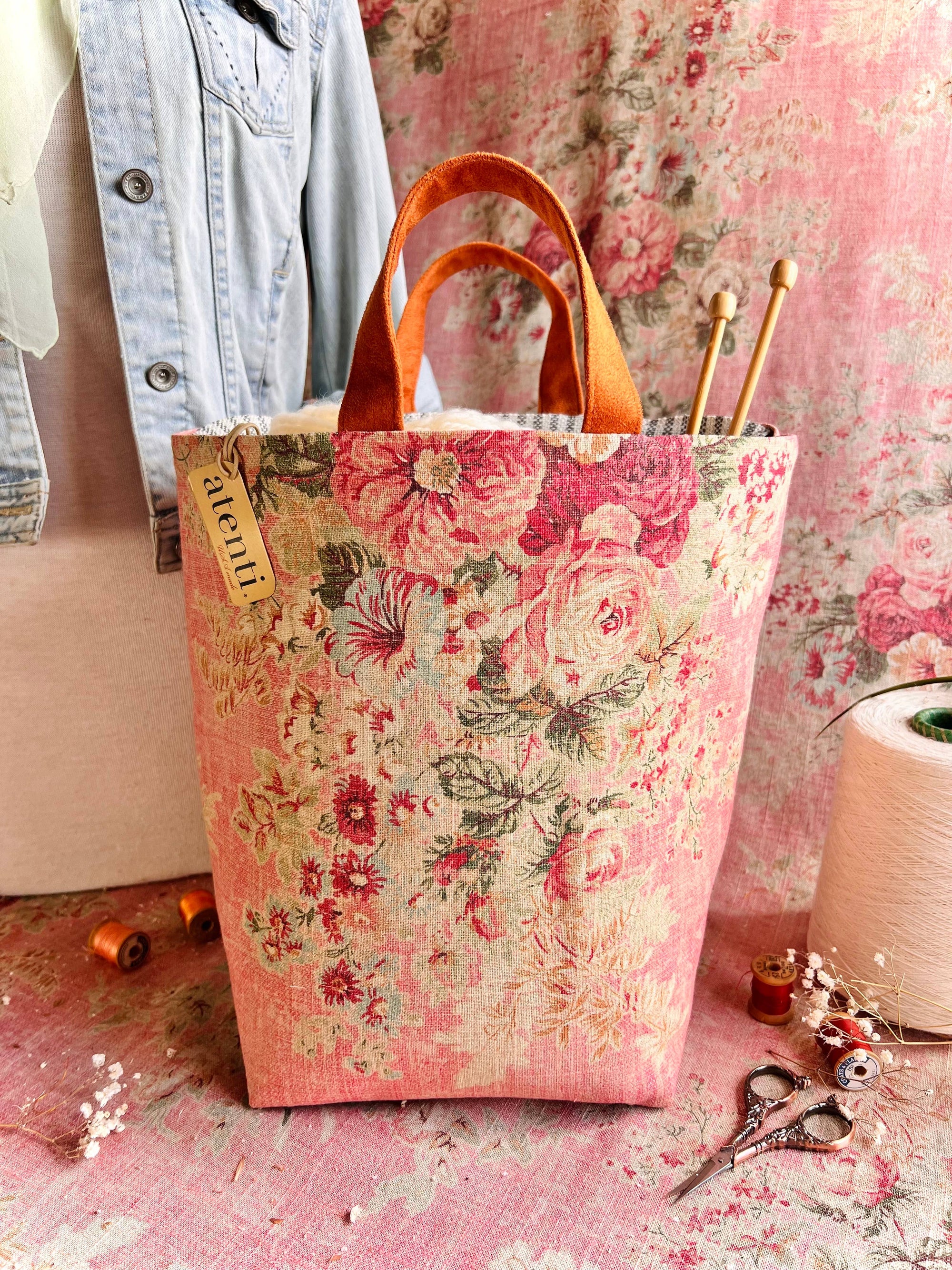 Rosewood Hope Basket, Project Bag