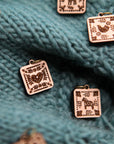 Scandinavian Stitch Markers, Nordic knitting block pattern