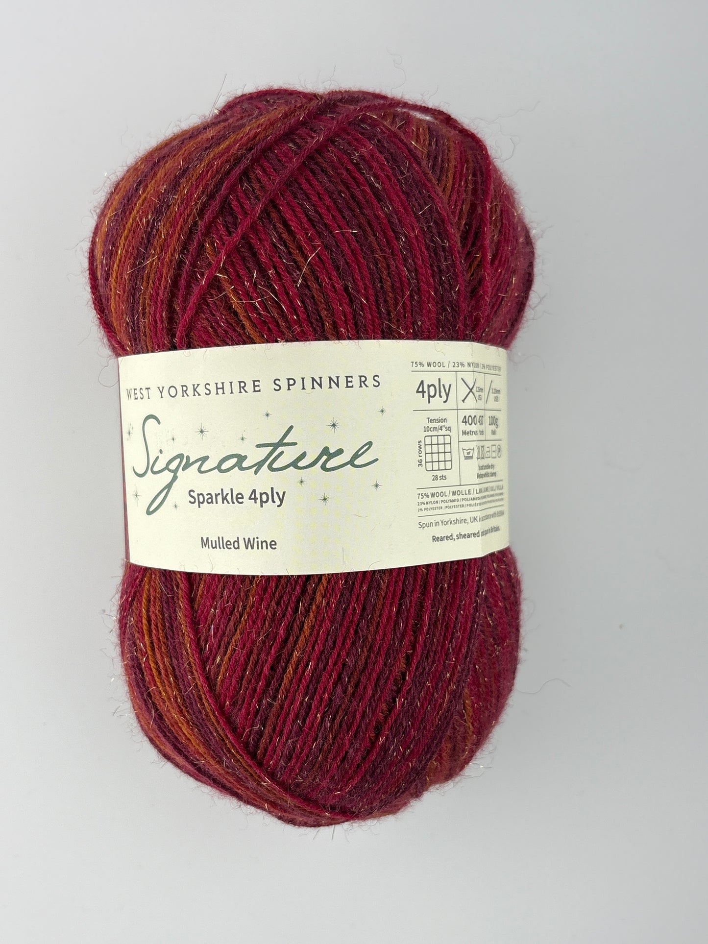 West Yorkshire Spinners (WYS) Signature 4 ply Sparkle Yarn